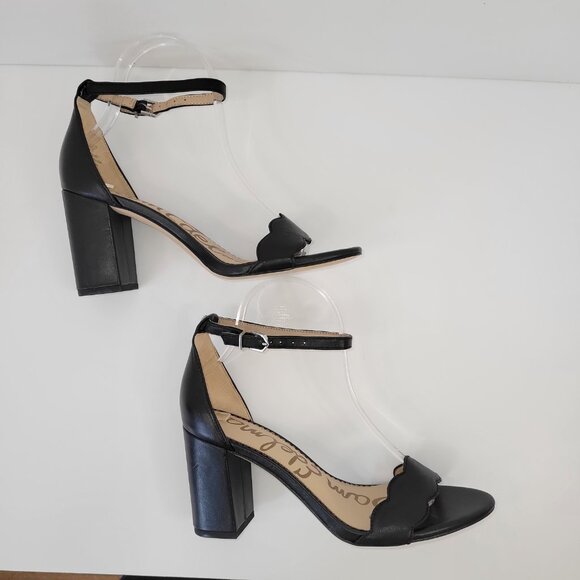 Sam Edelman Odila Sandal Black Leather Shoe Women's Size 7.5 - Picture 7 of 9